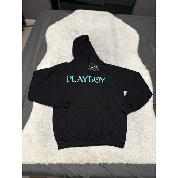 PLAYBOY Other - New Playboy Men's Black Pullover Hoodie Sweater Size Small Gildan NWT